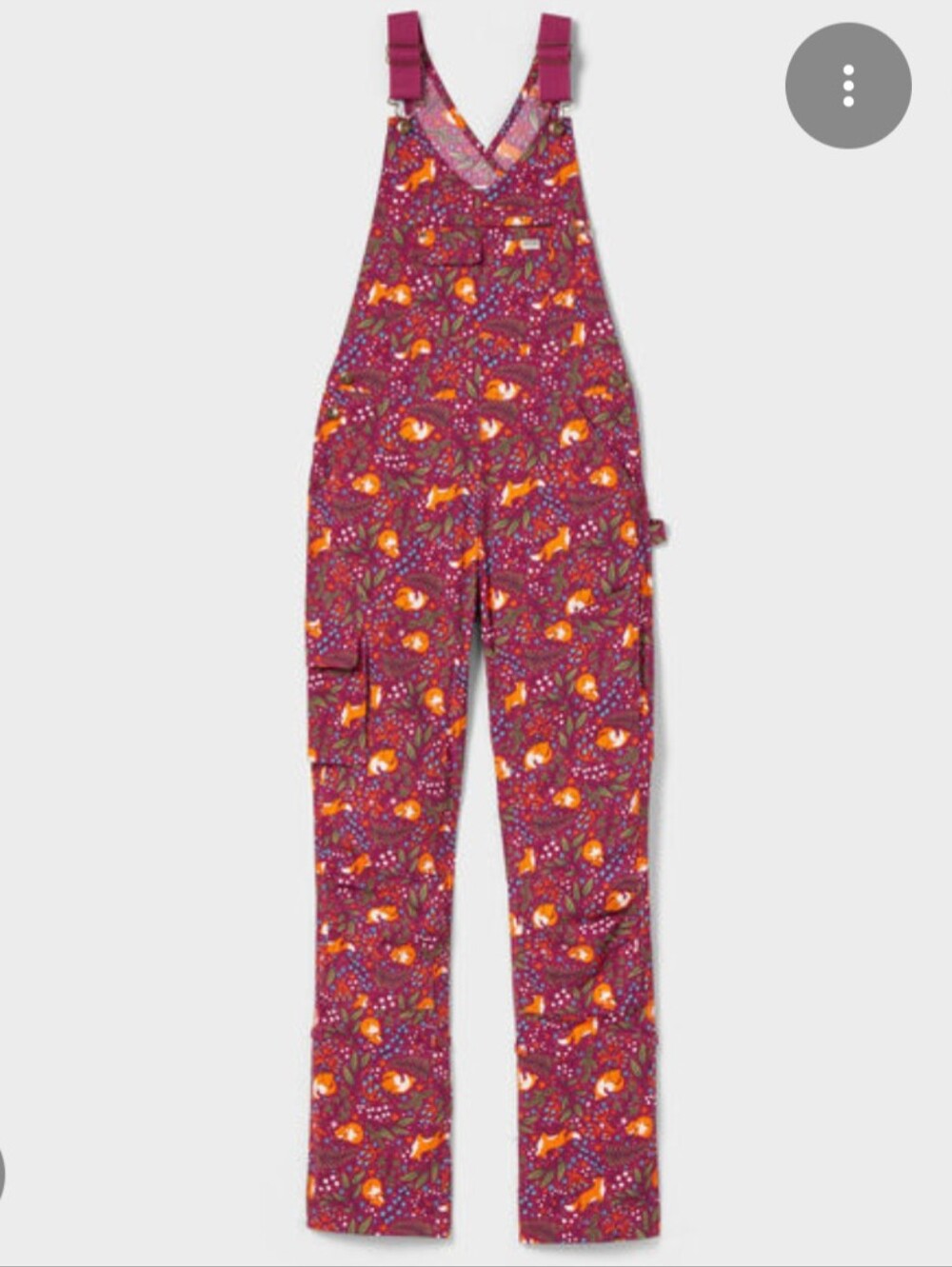 ISO Duluth Trading Heirloom Floral Overalls in Burgundy FOX *Do not Buy!